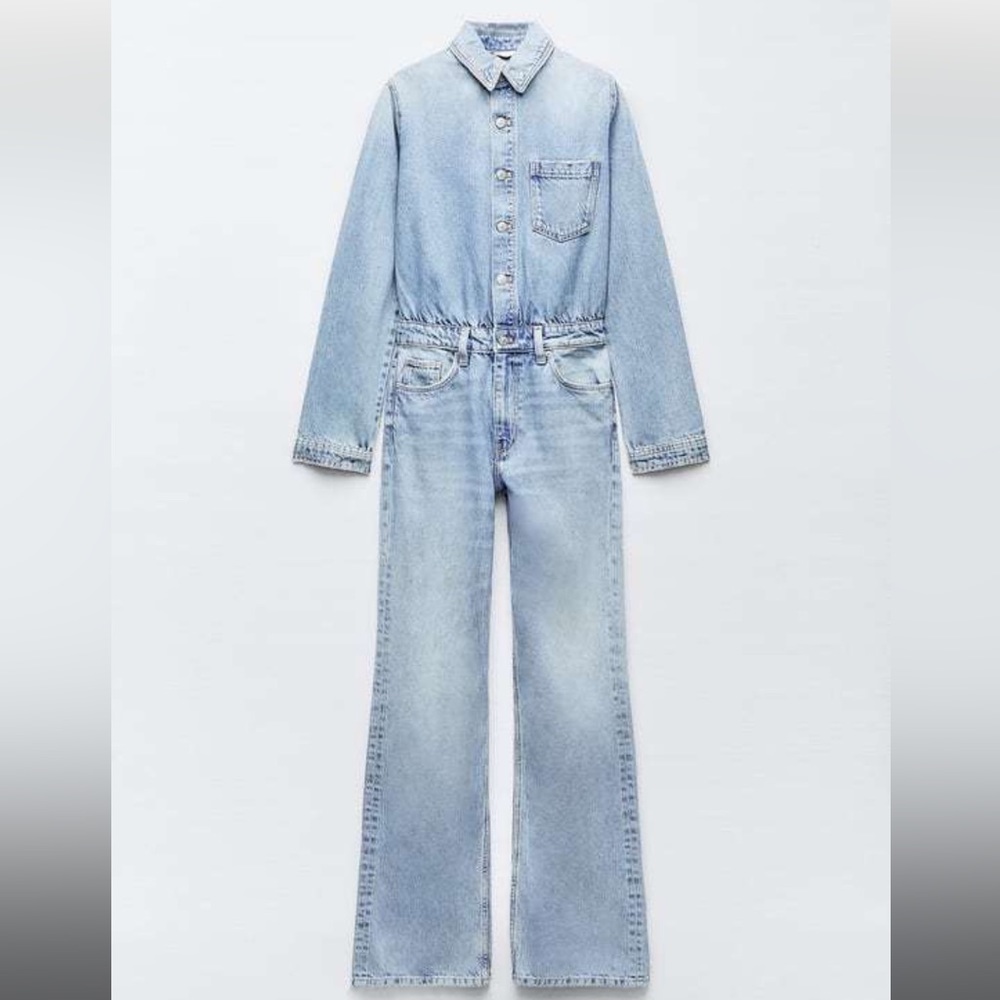 Zara Denim Jumpsuit